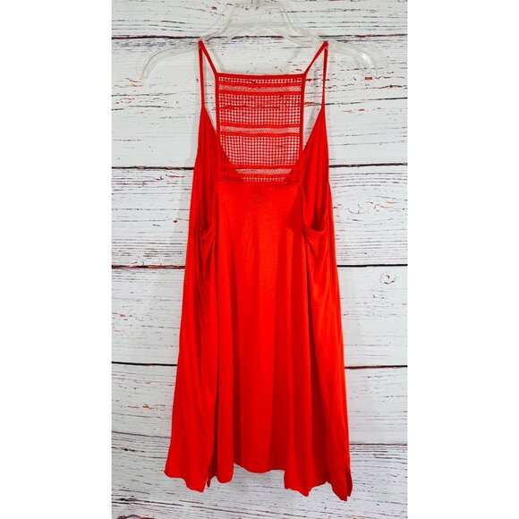 Old Navy Womens Red Crochet Back Detail Tank Top Sleeveless Size Large - Picture 8 of 8